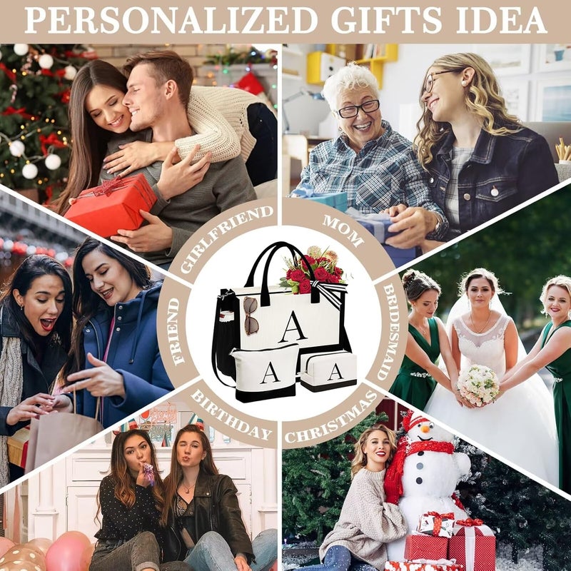 YOOLIFE Personalized Canvas Tote Bag Set - Image 2